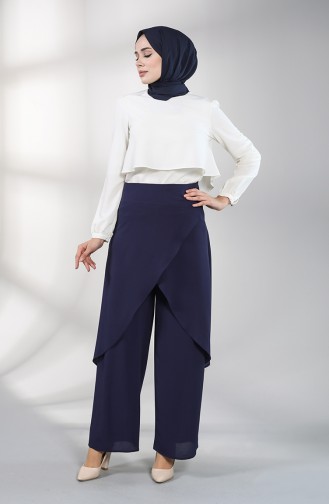 Navy Blue Culottes 3209-01