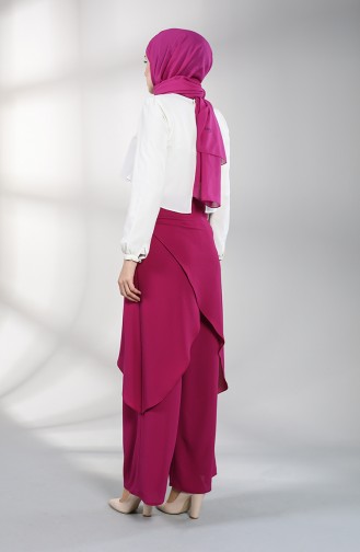 Draped Pants Skirt 3209-03 Fuchsia 3209-03