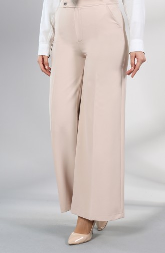 Pockets wide Leg Pants 3169-03 Beige 3169-03