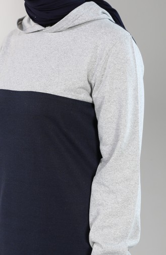 Sweatshirt Bleu Marine 1004-03