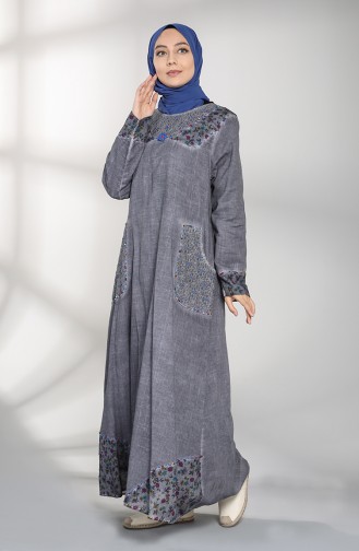 Robe Hijab Antracite 9898-06