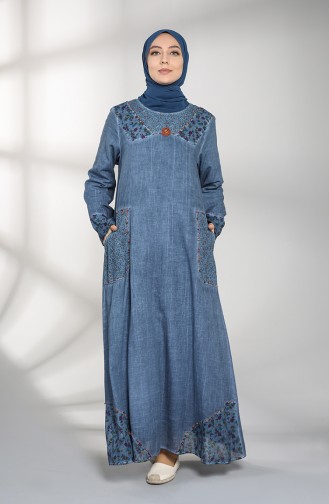 Robe Hijab Indigo 9898-08