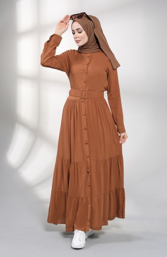 Robe Hijab Tabac 4555-04