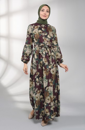 Robe Hijab Pourpre 21K8174-04