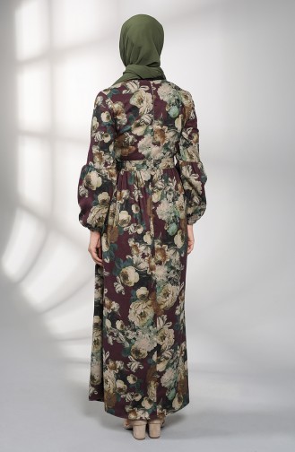 Robe Hijab Pourpre 21K8174-04