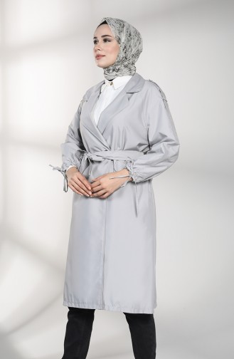 Gray Trench Coats Models 1484-02