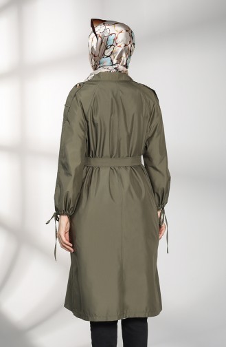 Khaki Trench Coats Models 1484-05