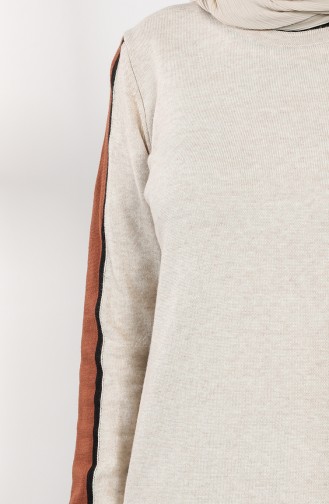 Knitwear Long Tunic 0901-01 Beige 0901-01