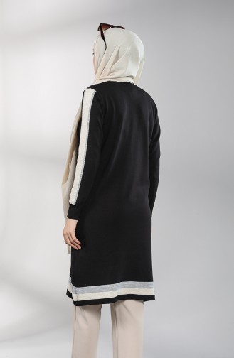 Triko Uzun Tunik 0901-02 Siyah