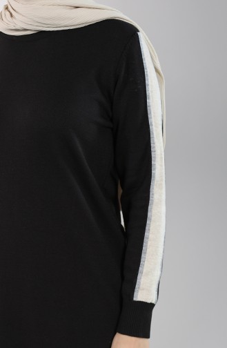 Triko Uzun Tunik 0901-02 Siyah