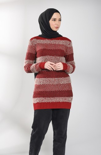 Claret Red Sweater 8024-06