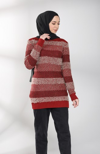 Weinrot Pullover 8024-06