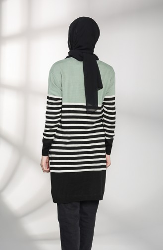 Knitwear Striped Tunic 1515-02 Sea Green 1515-02