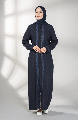 Dunkelblau Abayas 9696-03