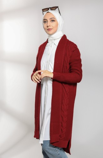 Claret Red Cardigans 0618-05