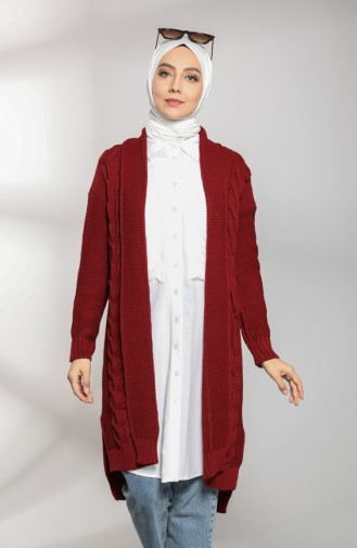 Claret Red Cardigans 0618-05