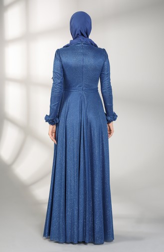 Indigo İslamitische Avondjurk 4820-05
