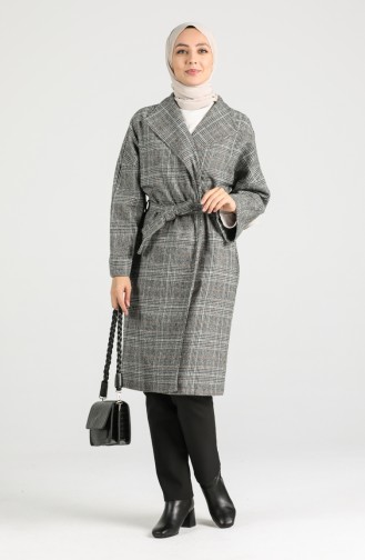 Belted Stamp Coat 0302-01 Black 0302-01