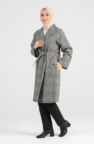 Belted Stamp Coat 0302-01 Black 0302-01