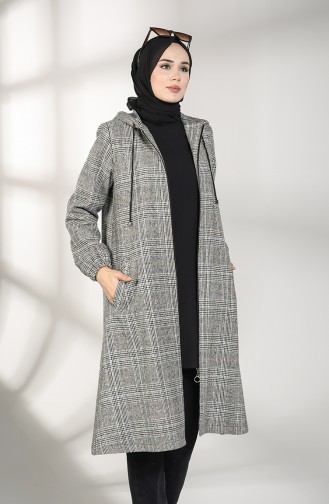 معطف طويل أسود 0304A-02