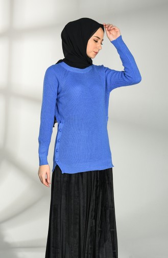 Blau Pullover 0589-01