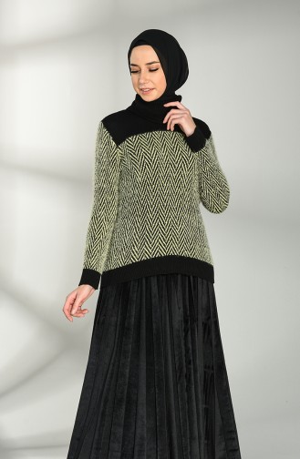 Pistaziengrün Pullover 0591-02