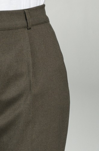 Straight Leg Pants with Pockets 1086-02 Khaki 1086-02