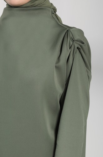 Scuba Fabric Tunic Trousers Double Suit 21002-02 Khaki 21002-02