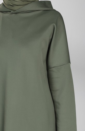 Scuba Fabric Tunic Trousers Double Suit 21015-02 Khaki 21015-02