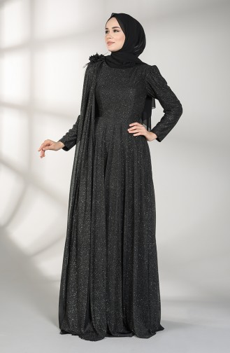 Habillé Hijab Noir 3050-06