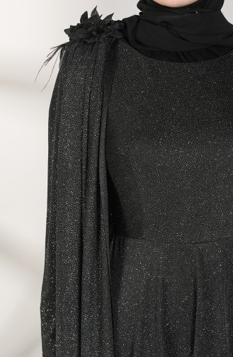 Schwarz Hijab-Abendkleider 3050-06
