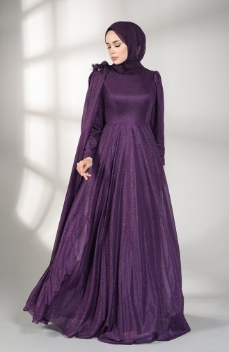 Zwetschge Hijab-Abendkleider 3050-07