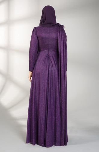Zwetschge Hijab-Abendkleider 3050-07