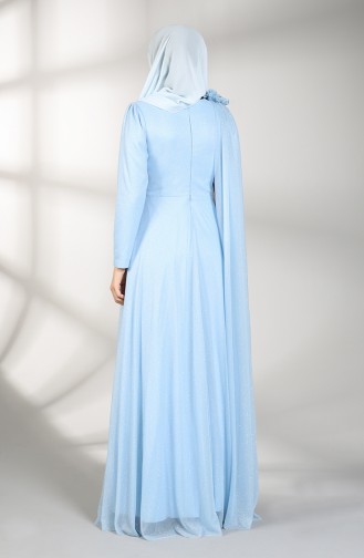 Habillé Hijab Bleu 3050-09