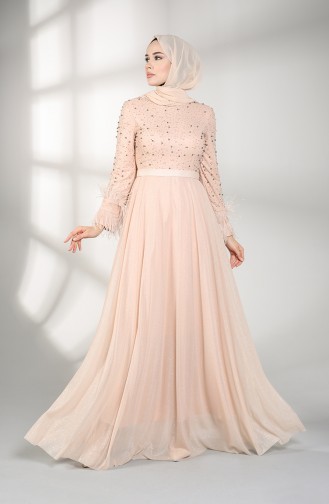 Pearl Evening Dress 3062-09 Powder 3062-09