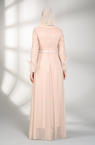 Pearl Evening Dress 3062-09 Powder 3062-09