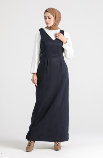Robe Hijab Bleu Marine 3217-01