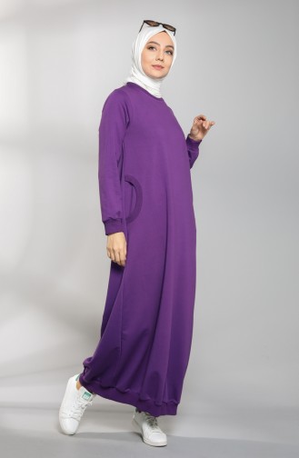 Robe Hijab Pourpre 21K8114-02