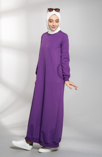 Robe Hijab Pourpre 21K8114-02