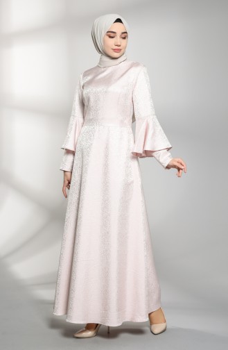 Rosa Hijab Kleider 60201-02