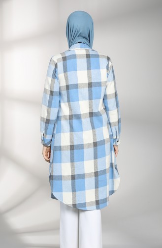 Checked Tunic 3402-02 Blue 3402-02