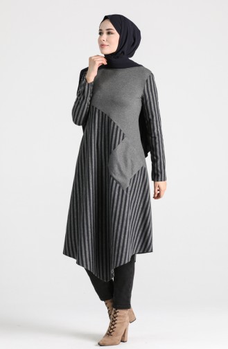 Asymmetrical Pocketed Tunic 3227-02 Smoked 3227-02