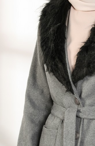 Fur Cachet Coat 5590-01 Gray 5590-01