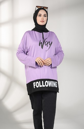 Hooded Sports Tunic 2275-04 Lilac 2275-04