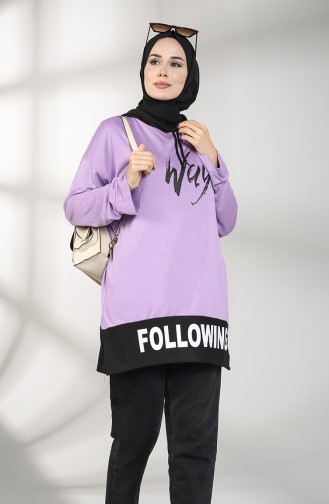 Hooded Sports Tunic 2275-04 Lilac 2275-04