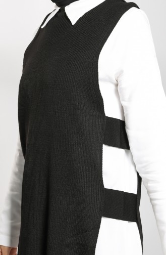 Black Sweater Vest 9K6919200-04