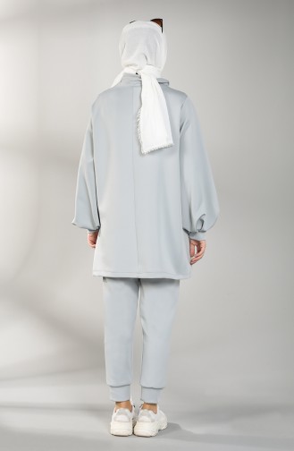 Scuba Fabric Tunic Trousers Double Suit 21004-05 Gray 21004-05