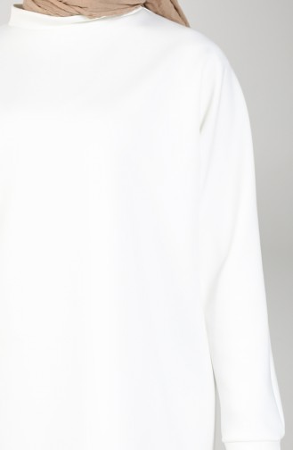 Scuba Fabric Tunic Trousers Double Suit 21009-03 White 21009-03