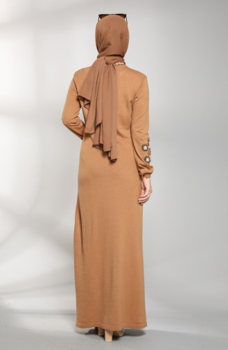 Robe Hijab Tabac 2312-02