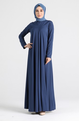 Robe Hijab Bleu Marine 3218-01